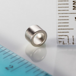 Magnete al neodimio corona circolare diam.6x diam.4.2x4 N 80 °C, VMM5-N38
