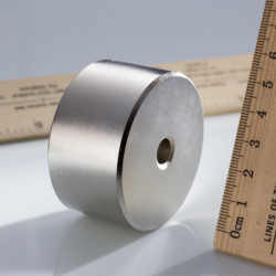 Magnete al neodimio corona circolare diam.55x diam.9.1x30 N 80 °C, VMM10-N50