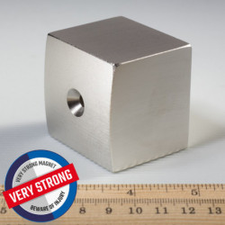 Magnete al neodimio parallelepipedo 50x50x45xR157 N 80 °C, VMM10-N50