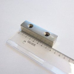 Magnete al neodimio parallelepipedo 80x20x20xR98.5 N 80 °C, VMM10-N50