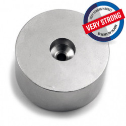 Magnete al neodimio cilindro con foro diam. 60 x 30 N 80 °C, VMM8-N45