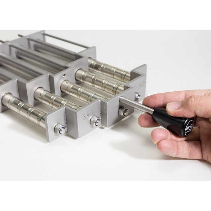 Magnete per tramogge di presse ad iniezione (resistenza termica fino a 120 °C) diam. 150 mm