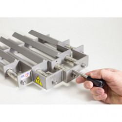 Magnete per tramogge di presse ad iniezione (resistenza termica fino a 120 °C) diam. 300 mm