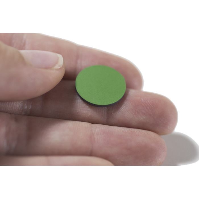 Ritaglio di pellicola magnetica diam. 15 mm verde