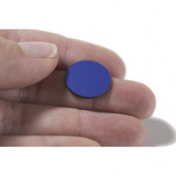 Ritaglio di pellicola magnetica diam. 15 mm blu