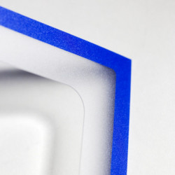 Tasca magnetica A4 con ritaglio - blu