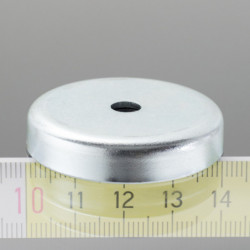 Lente magnetica diam. 40, altezza 8 mm, foro interno per vite diam. 5.5 mm
