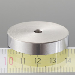 Lente magnetica diam. 40 x altezza 8 mm, foro interno per vite diam. 5.5 mm