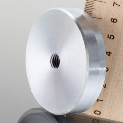 Lente magnetica diam. 63 x altezza 14 mm con filettatura interna M10-6H