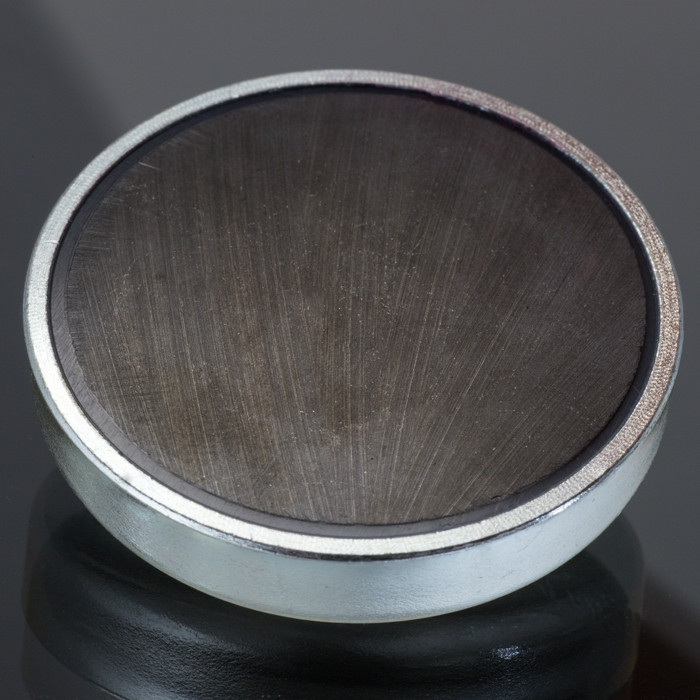 Lente magnetica con gambo diam. 16 x altezza 4.5 mm con filettatura interna M3, lunghezza filettatura 7 mm