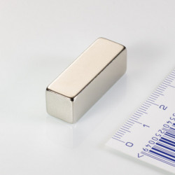 Magnete al neodimio parallelepipedo 30x10x10 N 80 °C, VMM4-N35