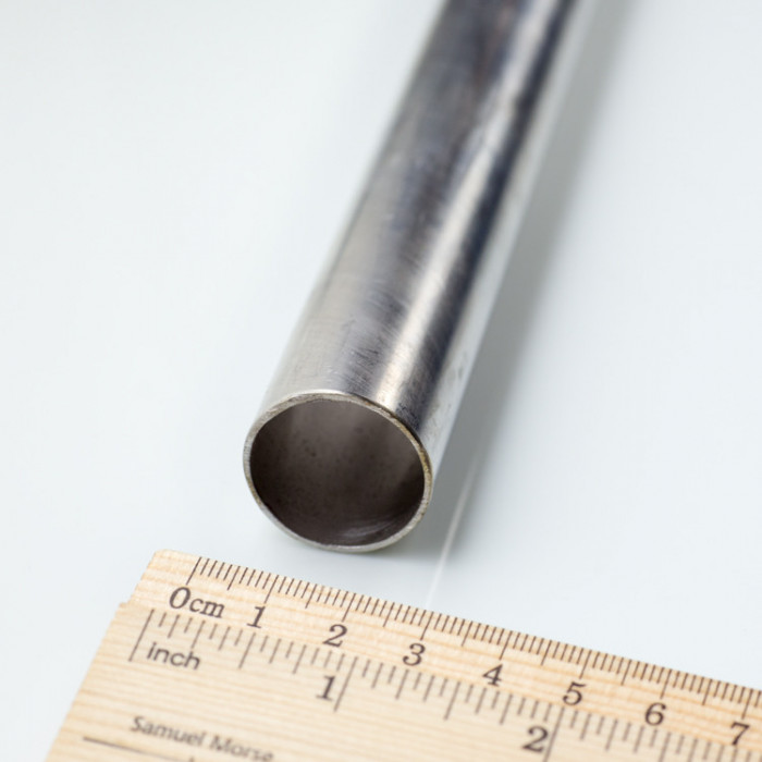 Tubo in acciaio inossidabile diam. 25 x 1 mm senza saldature, lunghezza 1 m - 1.4301