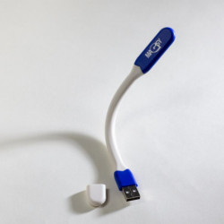 Luce LED pieghevole blu scura per computer portatili con connettore per USB
