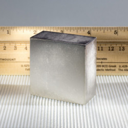Magnete al neodimio parallelepipedo 50.8x50.8x25.4 N 80 °C, VMM6-N40
