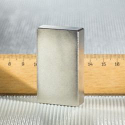 Magnete al neodimio parallelepipedo 55x32x12 N 80 °C, VMM10-N50