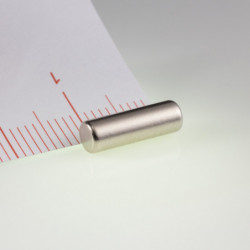 Magnete al neodimio cilindro diam.4x12.5 N 80 °C, VMM7-N42