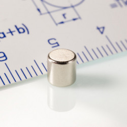 Magnete al neodimio cilindro diam.4.95x5 N 80 °C, VMM4-N35