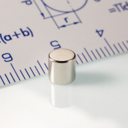 Magnete al neodimio cilindro diam.5x5&nbsp_N 80 °C, VMM8-N45