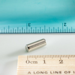 Magnete al neodimio cilindro diam.5x13.96 N 80 °C, VMM8-N45