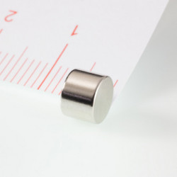 Magnete al neodimio cilindro diam.6.1x4.5 N 80 °C, VMM10-N50