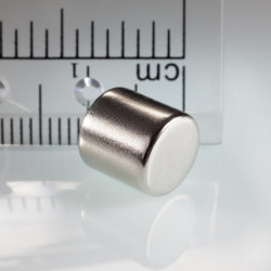 Magnete al neodimio cilindro diam.9x9&nbsp_N 80 °C, VMM7-N42
