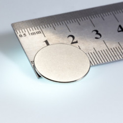 Magnete al neodimio cilindro diam.20x1 N 80 °C, VMM6-N40
